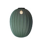KWH65 TG CW Knit-Wit Made By Hand Потолочный светильник с овальным текстильным абажуром зелёного цвета — фото 1
