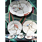 SE09611 Seletti Kintsugi Фарфоровая тарелка №1 — фото 3