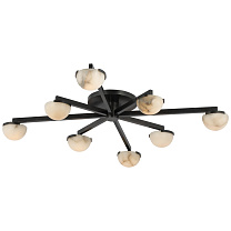 Pedra Large Staggered Arm Flush Mount бронза с алебастром