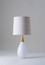 Pearl with Bright Gold collar shown with 12 Fez in Natural Linen with Cream Card lining