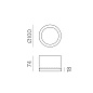 P3987000N ACB Tech 10 PL LED малый потолочный светильник led Black / Prismatic — фото 2
