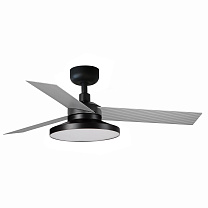 CRUISER TAK S Black/Aluminium fan 3000K Wall Control white