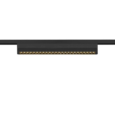 линейный магнитный светильник черного цвета с опаловым свечением 3000K для трека 48V