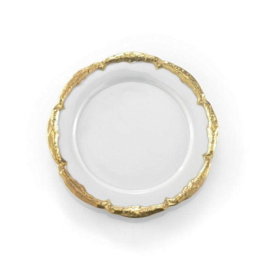 Empire white & gold bread & butter plate тарелка, Villari