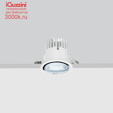 N122 Reflex iGuzzini wall-washer luminaire - Ø 96 mm - warm white - frame