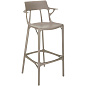 05889GR Kartell AI Барный стул AI, переработанный, 75 см, серый — фото 3