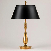 TM0075.BR.BC Chinon Bouillotte, Brass with Black Shade, 2 Lights