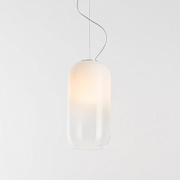 Gople SP LED RWB Artemide Gople подвесной светильник с овальным стеклянным плафоном из двухслойного стекла