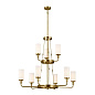 Vetivene 9 Light Chandelier Natural Brass люстра 52452NBR Kichler — фото 9