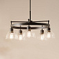 Eastmont 5 Light Chandelier Black and Walnut Wood люстра 52403BK Kichler — фото 6