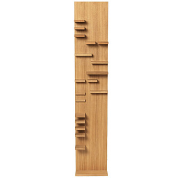 1104269832 Ferm Living Parade высокий настенный деревянный стеллаж с рельефной композицией