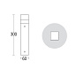 Светильник для дорожек MiniQuadro 300 360° Ghidini GH1259 — фото 5
