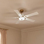 56" Icon 5 Blade LED Indoor Ceiling Fan White люстра-вентилятор 300395WH Kichler — фото 5