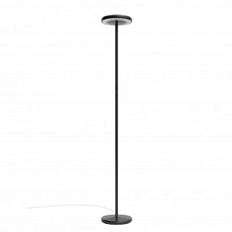 Rotaliana Sol F1 PT LED торшер минималистичный матовый чёрный; полированный хром 1SOF100362EL0
