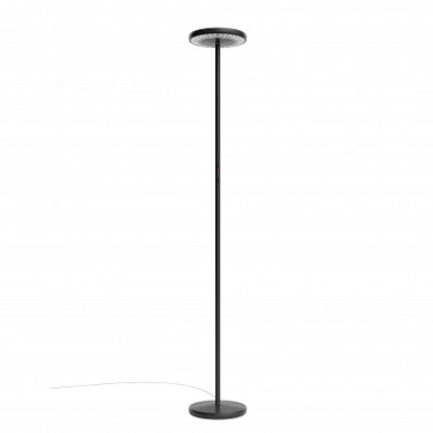 Rotaliana Sol F1 PT LED торшер минималистичный матовый чёрный; полированный хром 1SOF100362EL0