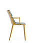 05918SR Kartell Her Highest Highness Ткань для обивки кресла HHH, горчичный/чернильно-охристый — фото 2