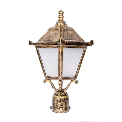 Vintage Antique Golden Small Outdoor Pole Light Gate Light уличный светильник FOS Lighting 031-GL1