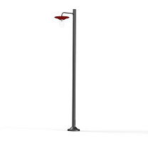 Cooper N° 4; Clear glass E27 52W; Tomato red