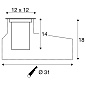 1007811 SLV DASAR® M RL square 24° 3000K уличный светильник — фото 8