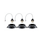 92111 Paulmann Recessed luminaire Круглая 90 мм 30° GU10 макс. 3x10 Вт 230 В с регулировкой яркости, чёрная — фото 5
