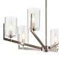 Nye 14.75" 6 Light Chandelier with Clear Glass Classic Pewter люстра 52314CLP Kichler — фото 2