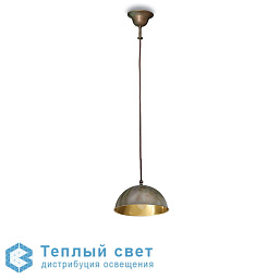 потолочный подвесной светильник с металлическим куполом