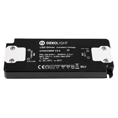 862234 Deko-Light Flat LED driver серый черный