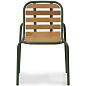 608025 Normann Copenhagen Vig Стул, дерево Robinia / темно-зеленый — фото 1
