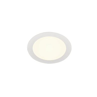 встраиваемый потолочный светильник круглой формы белого цвета