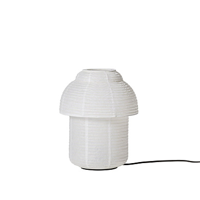 PAP30DWHT Papier Made By Hand Настольная лампа из папье-маше с двухслойным белым плафоном