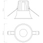 1249023 Minima Round IP65 LED Astro lighting светодиодный встраиваемый светильник матовый белый — фото 3