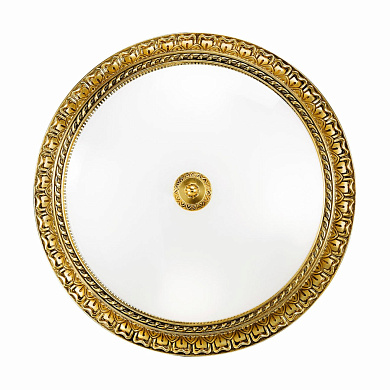 потолочный светильник круглый с декоративной рамкой