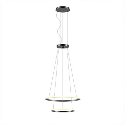CF4N-00X9AZDU05 Leds C4 Circular подвесной светильник с двумя кольцами черного цвета