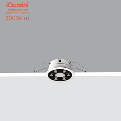 QS19 Blade R downlight iGuzzini Frame Ø 80 - Flood beam - LED