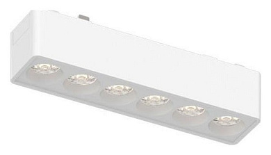 магнитный трековый светильник прямоугольного корпуса белого цвета для магнитного трека 48V