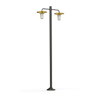 Cooper N° 5; Frosted glass E27 52W; Brushed lacquered brass