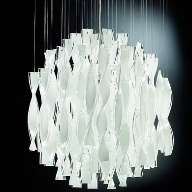 подвесной светильник с двумя плафонами на общей штанге