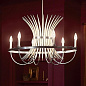 Baile 6 Light Chandelier Greige and Brushed Nickel люстра 52458NI Kichler