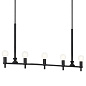 Torvee 42" 5 Light Linear Chandelier Black люстра 52425BK Kichler — фото 7