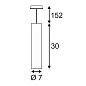 151850 SLV ENOLA_B PD-1 светильник подвесной 50W, черный