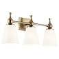 Cosabella 24" 3 Light Vanity Light with Satin Etched Case Opal Glass Champagne Bronze настенный светильник 55092CPZ Kichler — фото 7