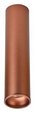 потолочный накладной светильник цилиндрической формы в кофейном цвете