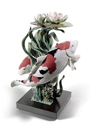 Фарфоровая скульптура карпа кои Koi Fish Lladro, лимитированная серия 01001959