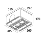 100072 9020 B Delta Light SPLITBOX 2 Spy 52 Tw встраиваемый точечный светильник — фото 1