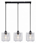 10190/3S Chrome Escada Grid подвесной светильник, 40Вт, черный — фото 1