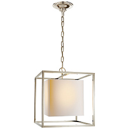 EU-SC5159 Visual Comfort CAGED подвесной компактный фонарный светильник с квадратной рамой и матовым стеклянным плафоном