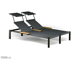 289 emu Shine Алюминиевый шезлонг Double Recliner