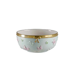 0004961-556 Villari Butterfly ароматическая свеча в стеклянной банке золотисто-розового цвета