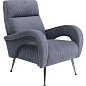 85987 клубное кресло Берат Серый Kare Design