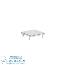 СТОЛ ALURA LOUNGE 80 ЛИТ 80X80X23CM БЕЛАЯ КЕРАМИЧЕСКАЯ СТОЛЕШНИЦА BIANCO STATUARIO Royal Botania